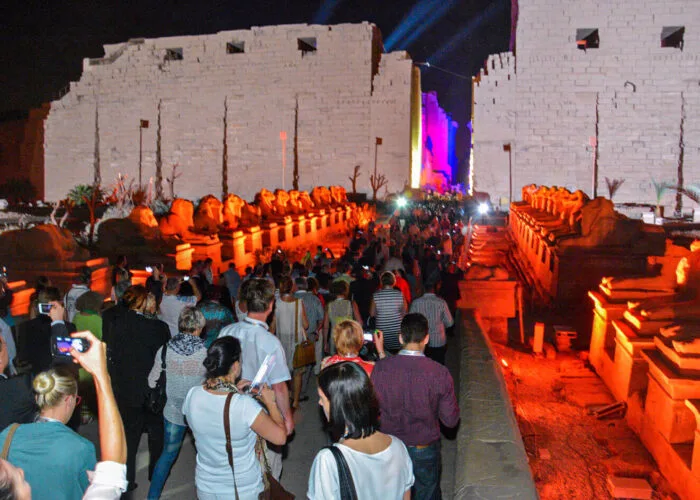 Sound and Light Show at Karnak Temple in Luxor